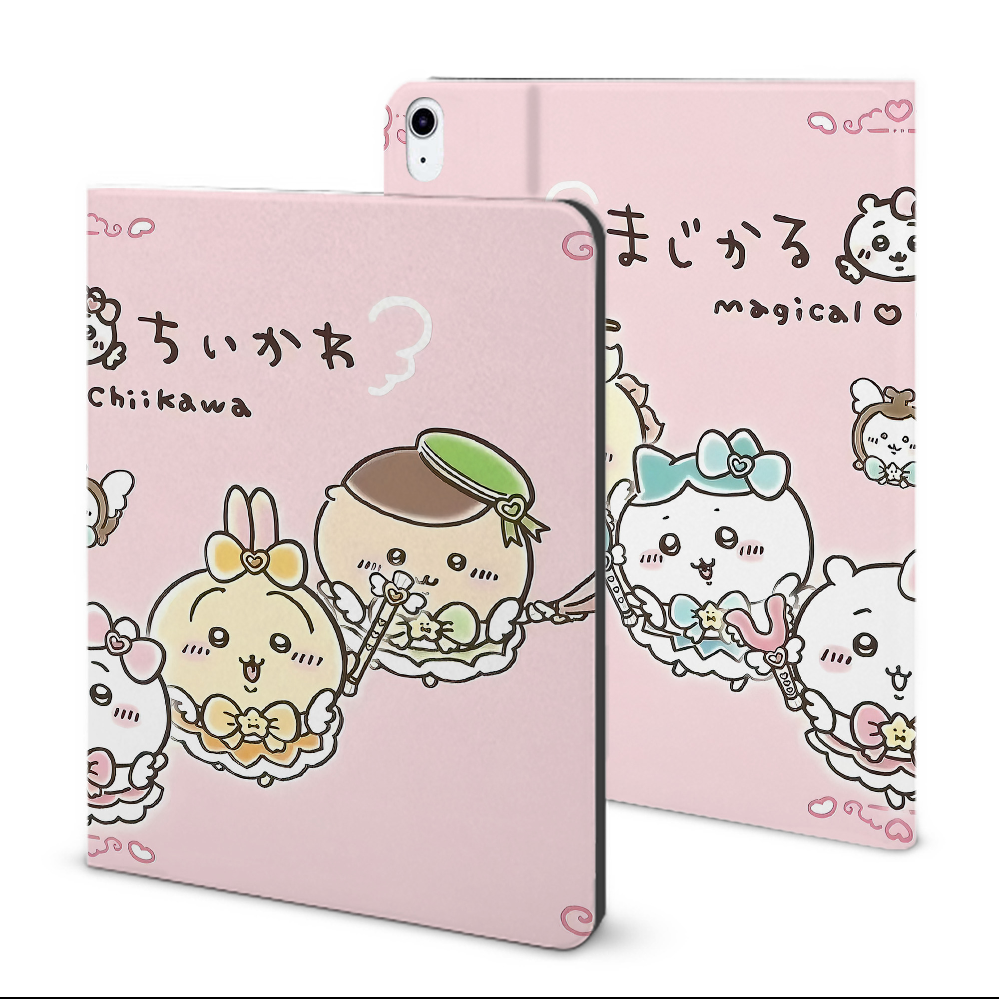 （画像用） ちいかわ Chii-kawa IPad ケース ブック型 PUレザー TPU 耐衝撃 軽量 薄型 ペン収納なし 全面保護 IPad 各モデル対応
